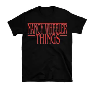 Stranger Things inspired character T-shirt; Crewneck Sweatshirt; Nancy Wheeler T-shirt; Nancy Wheeler Crewneck Sweatshirt Cotton Casual Crew Neck