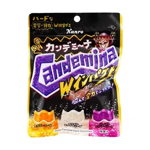 KANRO Pure Gummy Soda Flavor - Chewy Japanese Candy, 72g