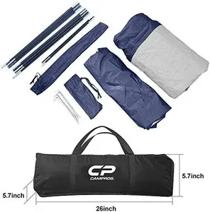 CAMPROS CP 3 Person Tent - Dome Tents for Camping, Waterproof Windproof Backpacking Tent, Easy Set up Small Lightweight Tents, for All Seasons Hiking Beach Outdoor with 3 Mesh Windows