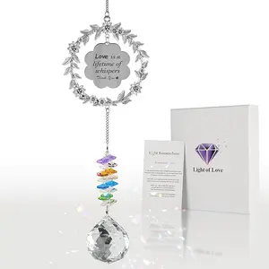 Memorial Gifts for Loss of Loved One,Clear Crystal Ball Grief Suncatcher,Rainbow Sympathy Bereavement Gifts,Idea for Loss of Mom Dad Baby Brother Friend Pet