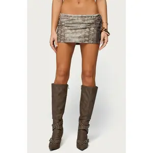 Edikted Women's Teresa Printed Mesh Mini Skirt - Multicolor