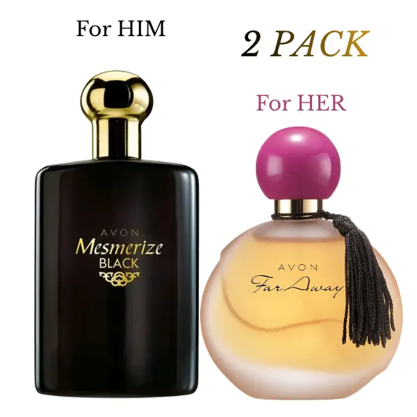 Far Away EDP 1.7 fl. oz & Mesmerize Black EDT 3.4 fl. oz Set of 2 Perfumes