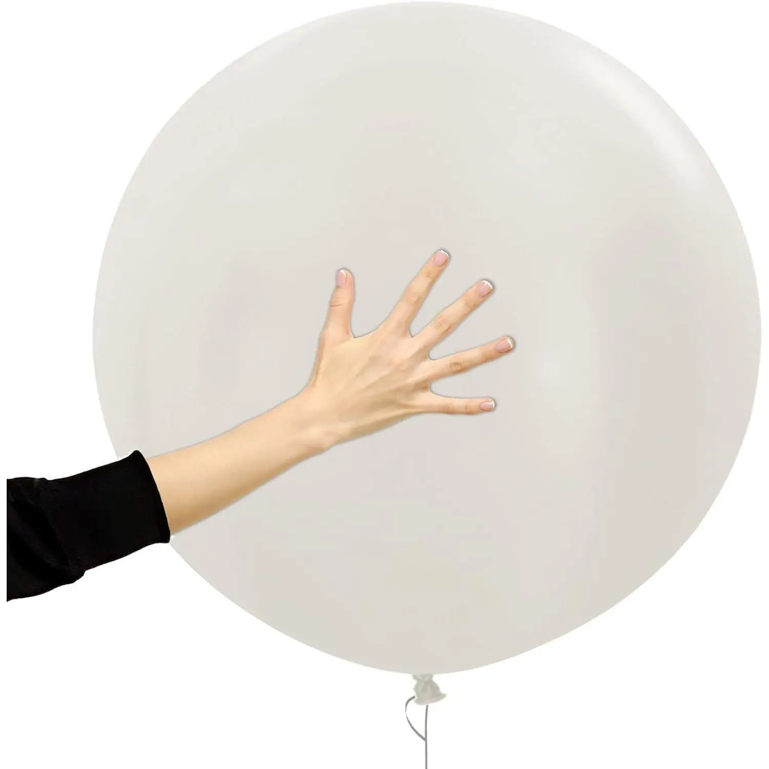 White Large Balloons 24 Inches 5  Stuffing Balloons Giant Globe  Latex Big Round Balloon For Bridal Shower Decorating,Photo Shoot, Wedding,  Shower, Birthday Party Helium Quality
