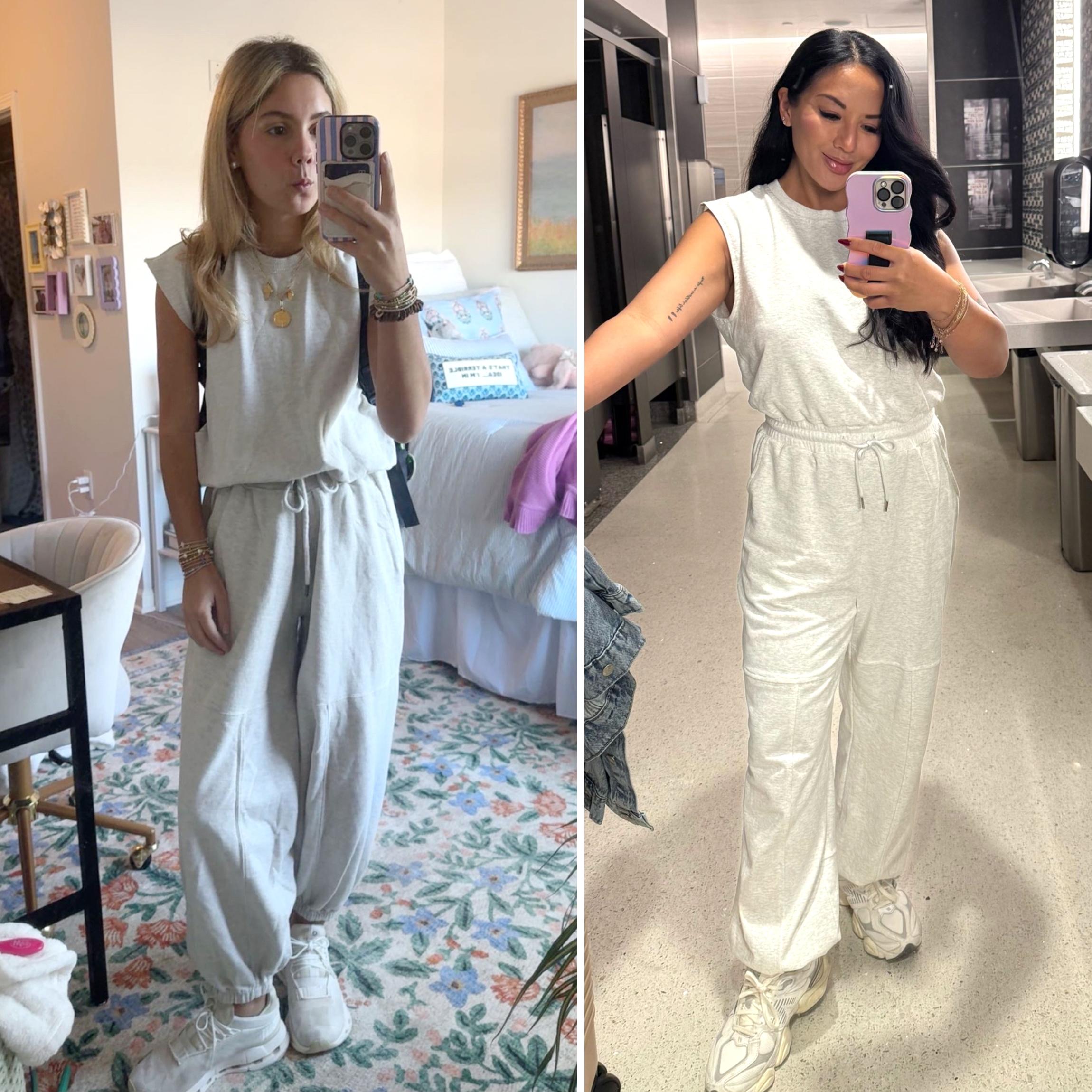 Buenoble Women’s Casual Sleeveless Jumpsuit Crewneck Cap Sleeve Wide Leg One Piece Romper with Drawstring Pockets SpringStatements