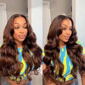 [New In] BGMgirl Layered Cut Natural Black Chocolate Brown #4 Body Wave Wear Go Wig Upgraded 7*5 Lace Closure 180% Glueless Color Wig Human Hair Wig TikTokShopfalldealsforyou TikTokShopBlackFriday