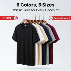 Curtain Club 6 Piece Set 6 Color The Ultimate Basic Tee  Popular Style Soft Comfortable 100% Cotton Material Athletic Fit 4 Way Stretch for Everyday Wear Menswear Tops  T580