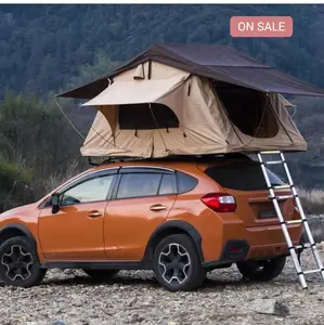 Deluxe All-Season Car Roof Top Tent with Aluminum Telescopic Ladder and Sponge Mattress - Water Resistant and UV Protected