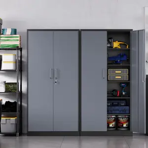 SC2B Classic Locking Metal Storage Cabinet with 5 Adjustable Shelves