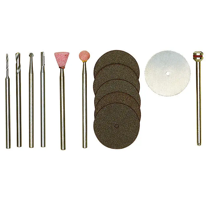 Proxxon Modeler's Set — 13-Piece, Cutting, Milling, Grinding & Drilling for Micromot Tools (No. 28910)