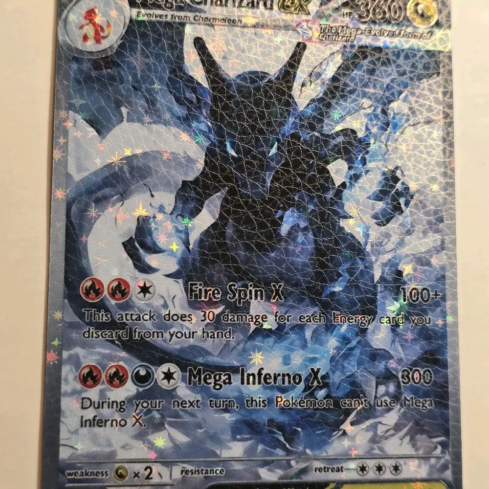 Mega Charizard ex Handcrafted Card - Dark Cosmic Style, 8 Holo & Finish Variations - TikTok Shop Mega Charizard ex Handcrafted Card - Dark Cosmic Style, 8 Holo & Finish Variations - TikTok Shop