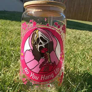 Ghostface glass can