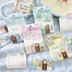 180 Sheets/pack Creative Combination Sticky Notes, Message Stickers, Adhesive Stickers, Disposable Notebooks, Daily Office Use, Study Work Memo Pads