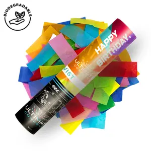 Happy Birthday - Handheld Confetti POP Cannon (12")