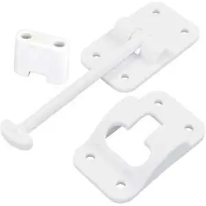 212 MAIN 3.5 in. T-Style RV Exterior Hardware Door Holder with Bumper, Door Security Lock, Handle