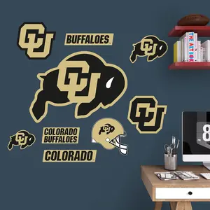 Colorado Buffaloes - RealBig Logo Assortment Collection - Official NCAA - Reusable Vinyl Wall Decals