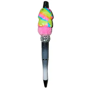 Customized Richard Beaded Pens with Colorful Bead Design and Unique Bead Embellishment focal focal pen