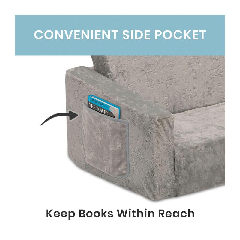 Serta Perfect Convertible Sleeper Extra Wide Grey