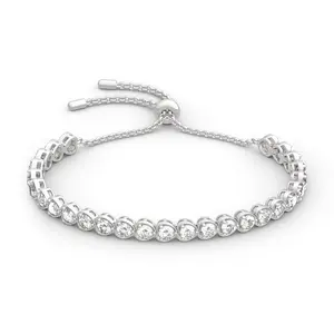 Jeulia "Always in My Heart" Sterling Silver Bracelet