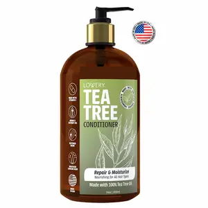 Tea Tree Conditioner - 16oz Organic Hair Care Made in USA Coconut Haircare