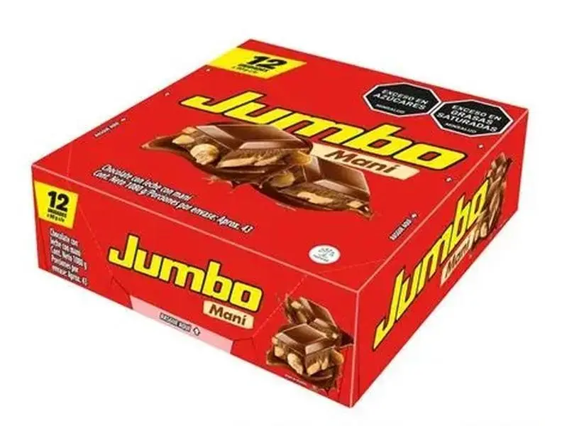 CAJA DE CHOCOLATINA JUMBO X12 UNDS CAJA DE CHOCOLATINA JUMBO X12 UNDS