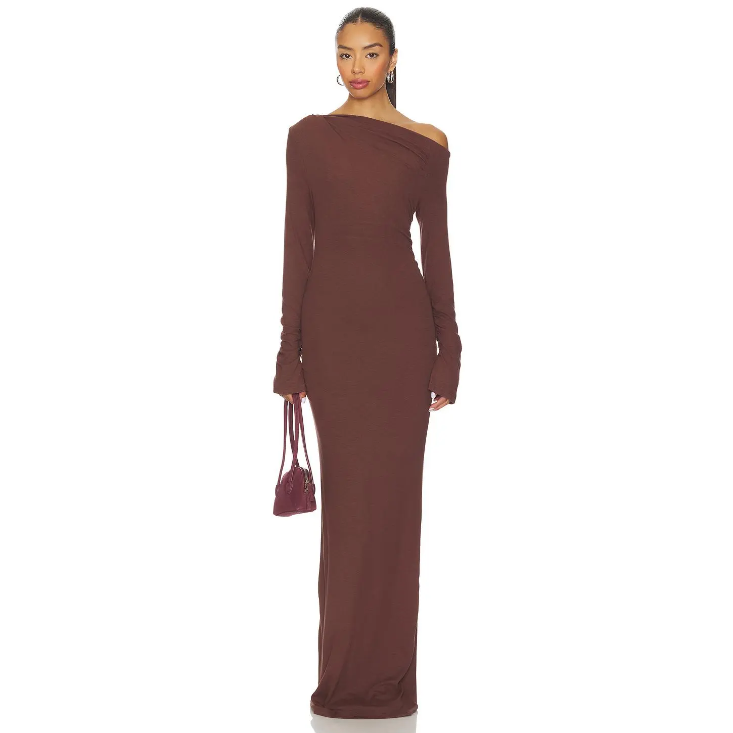 SNDYS Reyna Maxi Dress in Chocolate - TikTok Shop