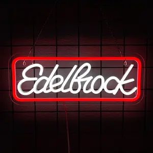 Edelbroke Neon Sign, Custom Car Repair Shop Neon Light, Garage Vintage Store Decoration, Retro Style Auto Shop Neon Sign