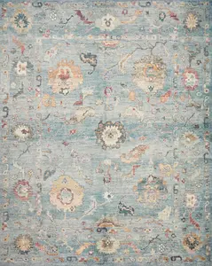 Loloi II Margot MAT-06 Denim Multi Traditional Power Loomed Rug