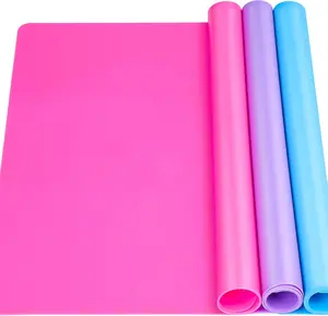Silicone Mat for Resin Molds, 3 PCS Silicone Mats for Epoxy Resin, UV Resin, Play Dough Mat, Clay Mat.