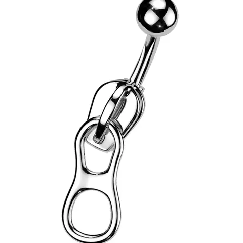 Stainless Steel Belly Button Ring - 14 Gauge, 3/8 in Unisex Belly Piercing Jewelry, Abdominal Ring Piercing Accessory for Body Jewelry Enthusiasts