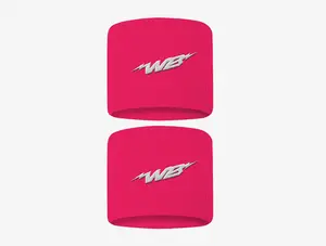 We Ball Sports 3" Wristbands (Pink, 2-Pack)