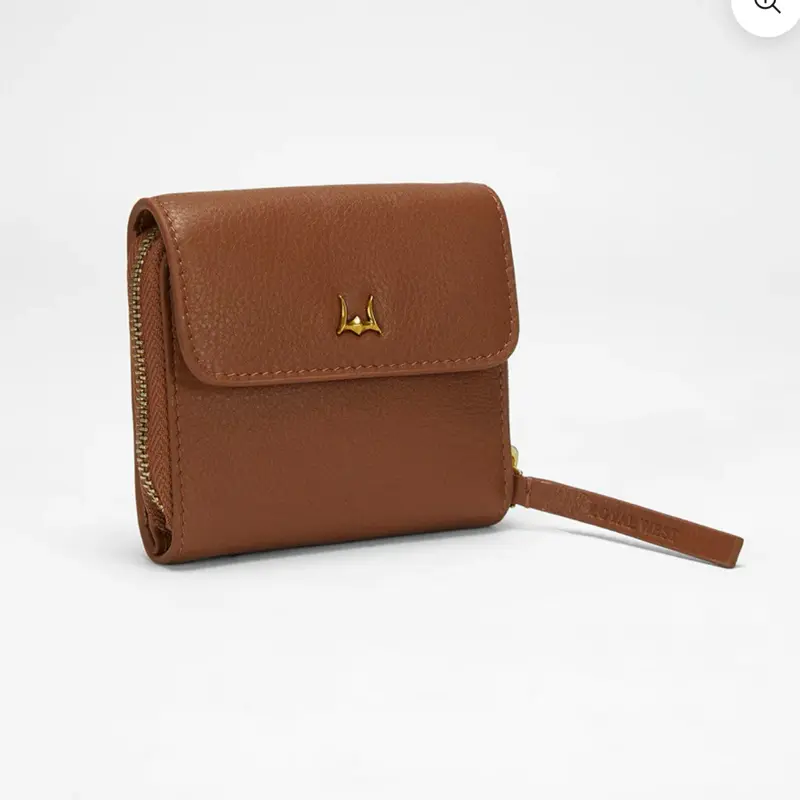 Loyal West Sophia Wallet for Women, Elegant Minimalist Design in Genuine Calfskin Leather, Versatile for Everyday Use, Real Leather, Calf Skin Women's Wallets, Clean Look