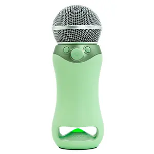 AFUOO Mini Wireless Bluetooth Karaoke Microphone Speaker, 6-Effect Portable Rechargeable Bluetooth Mic for Karaoke,Singing, Kids & Adults Party Mic Speaker, Compatible with Smartphone, Tablet, Perfect for Holiday Birthday Gift