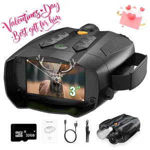 NiteHawk 4K Night Vision Binoculars With 32GB SD Card, Rechargeable,Cool Tech Gadgets for Camping/Boating, 10X, Camera Hight Definition Digital Electronic Gifts - Best Gifts for Men/Dad/Husband