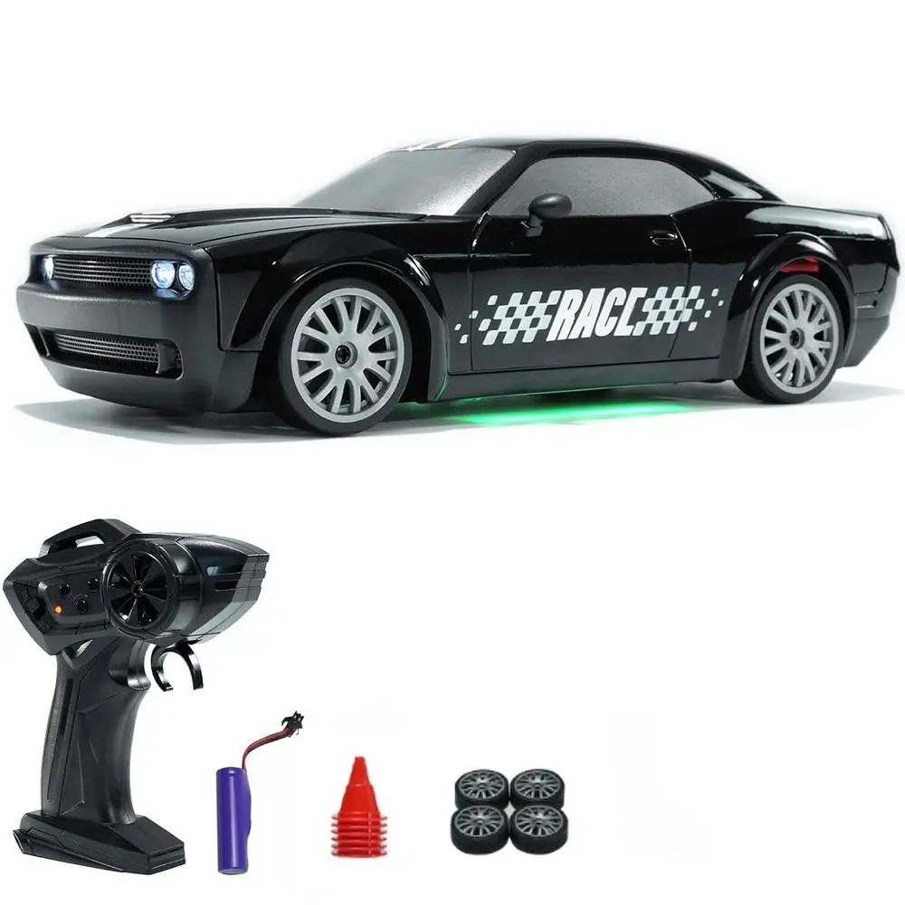 Remote Control Car, 1 Set 1:20 Scale 4d 20kmh High Speed Remote Control Car, Led Lights Drifting Car, Rc Supercar Kit, Rechargeable Toy, Rc Cars for A