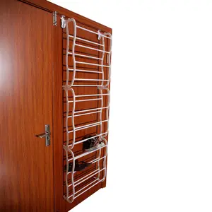 HAOYYE 12 Layers Wall Mounted Shoe Rack White Space Saving Vertical Shoe Organizer for Entryway Closet Bedroom Hallway Durable and Modern Design Easy to Install and Clean Ideal for Home Storage