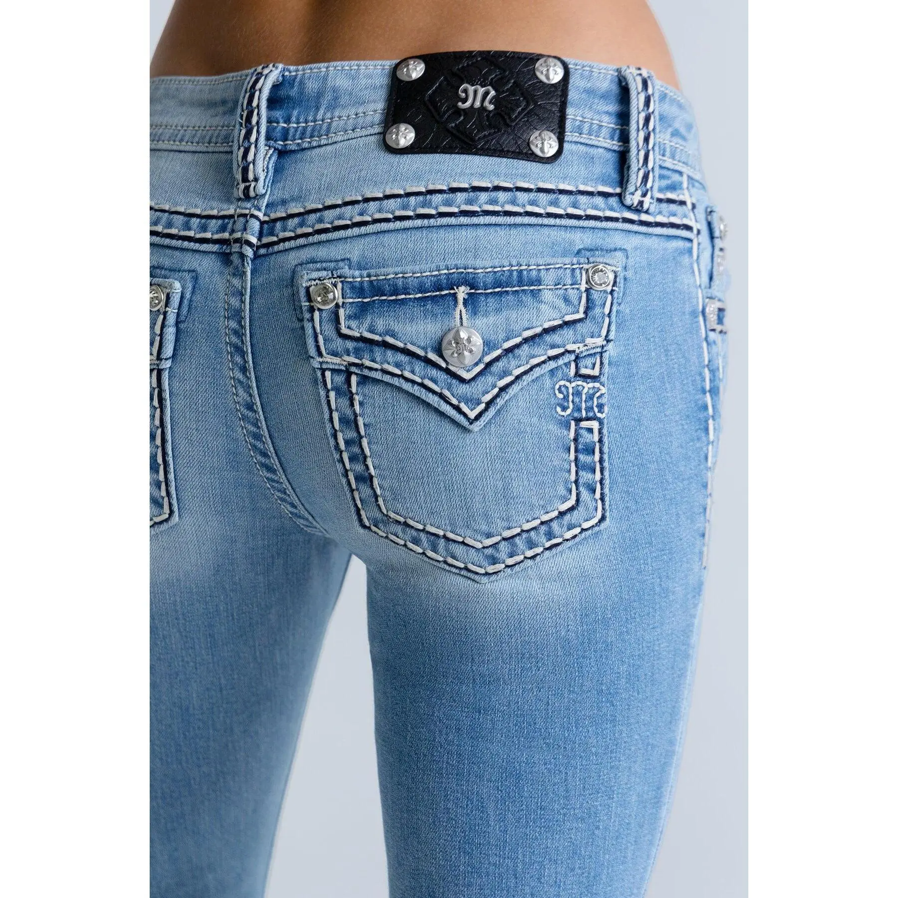 Cleo Stitched Low Rise Bootcut Jeans Cleo Stitched Low Rise Bootcut Jeans