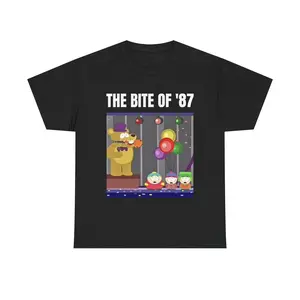 The Bite of '87 Tee — Retro Animatronic Arcade Horror Graphic T-Shirt