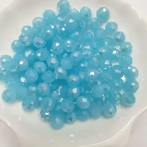 8mm Faceted Glass beads.  for bracelet keychain for DIY，100pcs