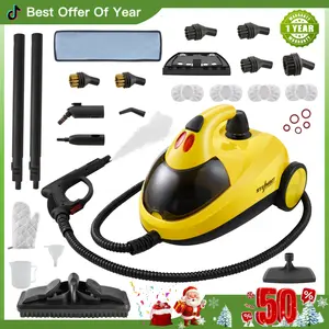 Steambot Steam Cleaner with 2L Large Water Tank Capacity, High Pressure Steam, 28 Accessories ,Chemical-Free Deep Cleaning for House, Kitchen, Bathroom, Car, Multi-Purpose Cleaning, Eliminating Grime & Grease, Steamer for Cleaning,Heavy Duty Deep Cleaning