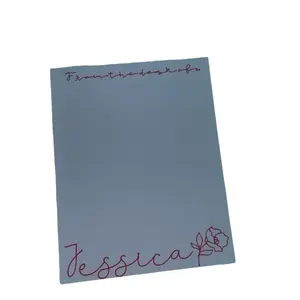 Personalized Notepad - Customized with Name from the Desk of - Simple White Notepad Design (30 pages per pack)