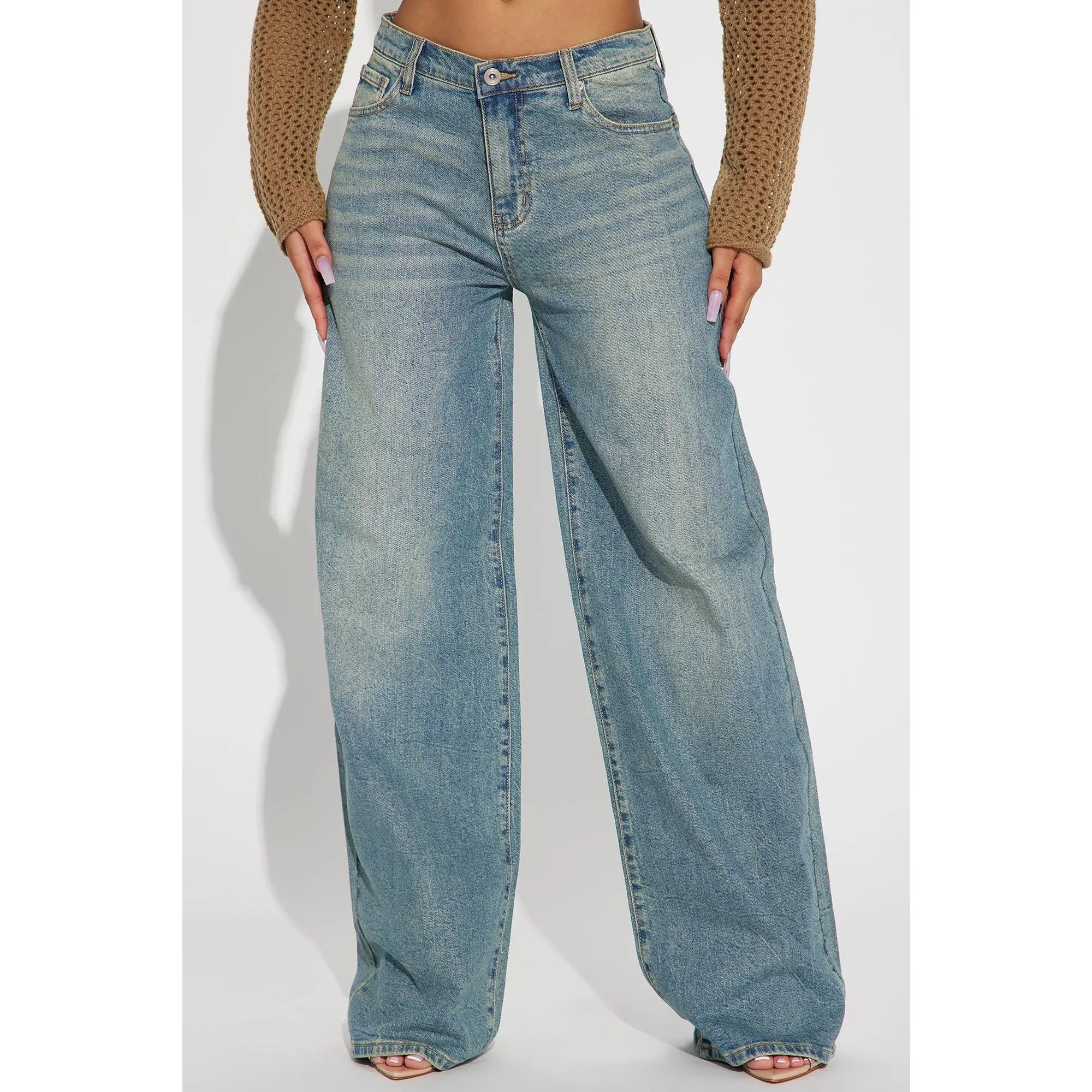 Shock And Awe Vintage Tinted Baggy Jeans - Vintage Blue Wash Shock And Awe Vintage Tinted Baggy Jeans - Vintage Blue Wash