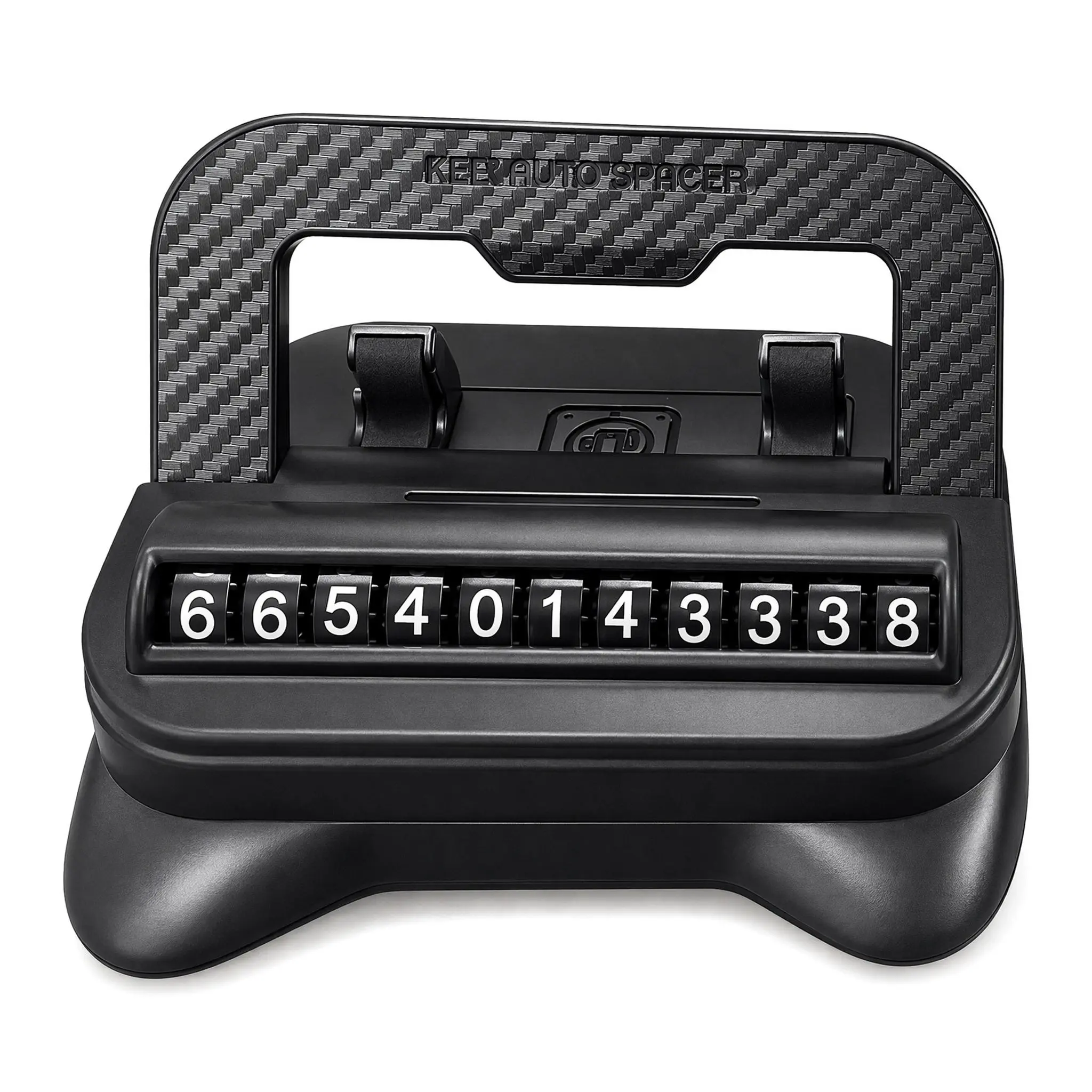【Summer Discount Offers】2-in-1 Multi-Purpose Car Dash Phone Mount - Concealed Parking License Display, 360° Swivel Design, Non-Slip Padding, 1-Handed Easy Adjustment, UV & Heat Resistant Auto Interior Accessory Compatible with All Cell Phones