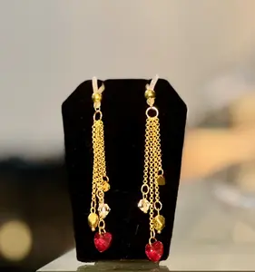 Crystal Heart Dangle Non‑Piercing Nipple Rings • Adjustable Handmade Body Jewelry • Sparkle Heart Accent