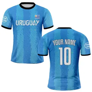 2025 Personalized Uruguay National Soccer Jersey for Men Women  - Customized Uniform Shirt with Name Number & Logo - Fan & Player Favorite