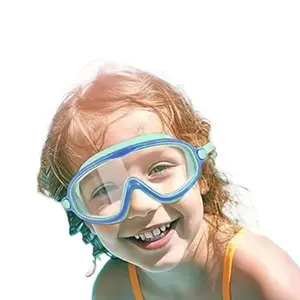 Anti-Shattered Kids Swimming Goggles – UV-Blocking, Fog-Free, Wide-Angle Vision + Comfortable Nose Cover| Mom-Approved Summer Must-Have