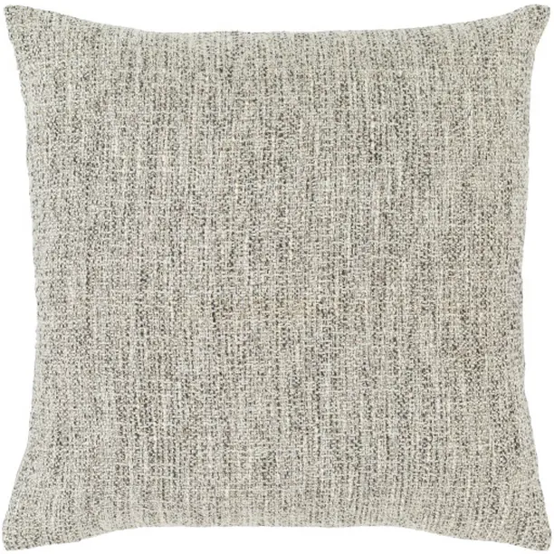 Livabliss HDI001-1818P Heidi Woven Pillow Kit - 18x18 in., Polyester Front, Meticulous Weave, Champagne & Neutral Tones (Ivory, Charcoal) Decor Accent Pillow