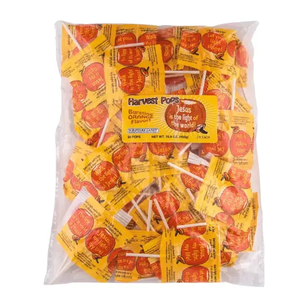Scripture Candy Religious Harvest Lollipops - 50 Pc.