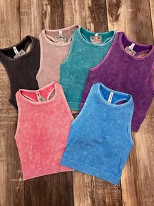 Ribbed Hadley Halter Tank