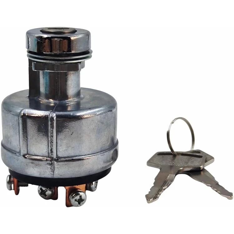 91204-17400 91205-14900 91106-07400 Ignition Key Switch with 2 Keys Compatible with Mitsubishi Caterpillar Forklift