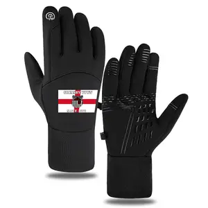 Grimsby Town Football Club Logo Printed Winter Touchscreen Soccer Gloves for Outdoor Sports and Casual Wear  Perfect Gift for Football Fans and Supporters  Ideal for Christmas  Birthday Presents  and Speci